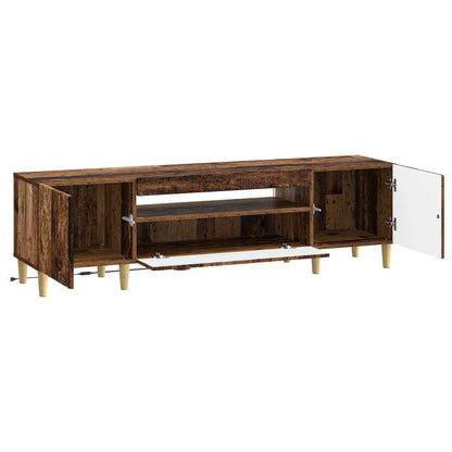 vidaXL LED TV Cabinet Old Wood Engineered Wood