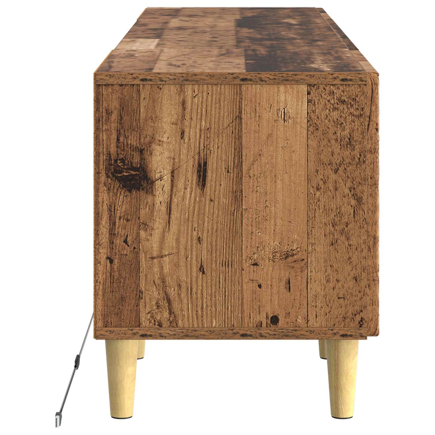 vidaXL LED TV Cabinet Old Wood Engineered Wood