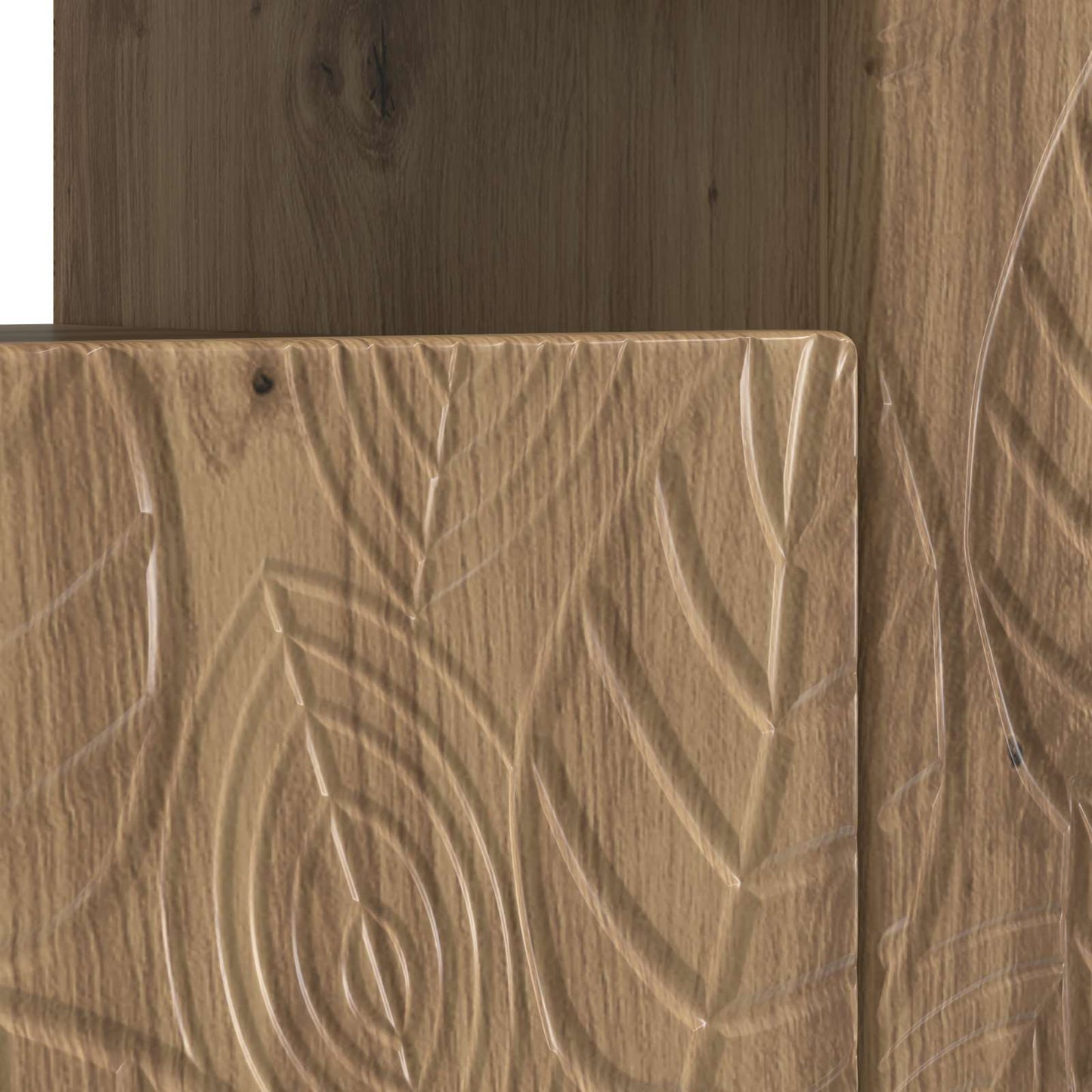 vidaXL LED TV Cabinet Artisan Oak Engineered Wood