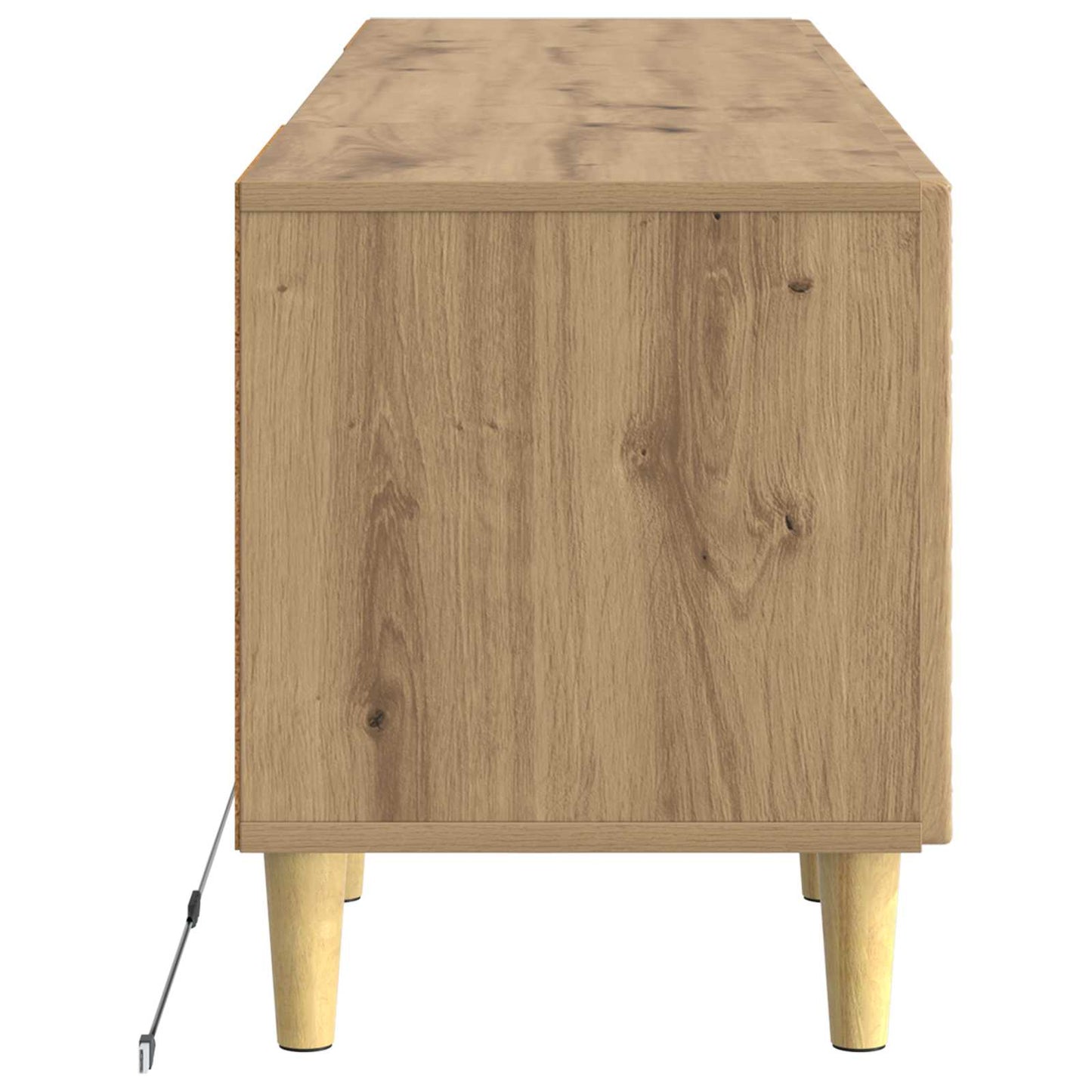 vidaXL LED TV Cabinet Artisan Oak Engineered Wood