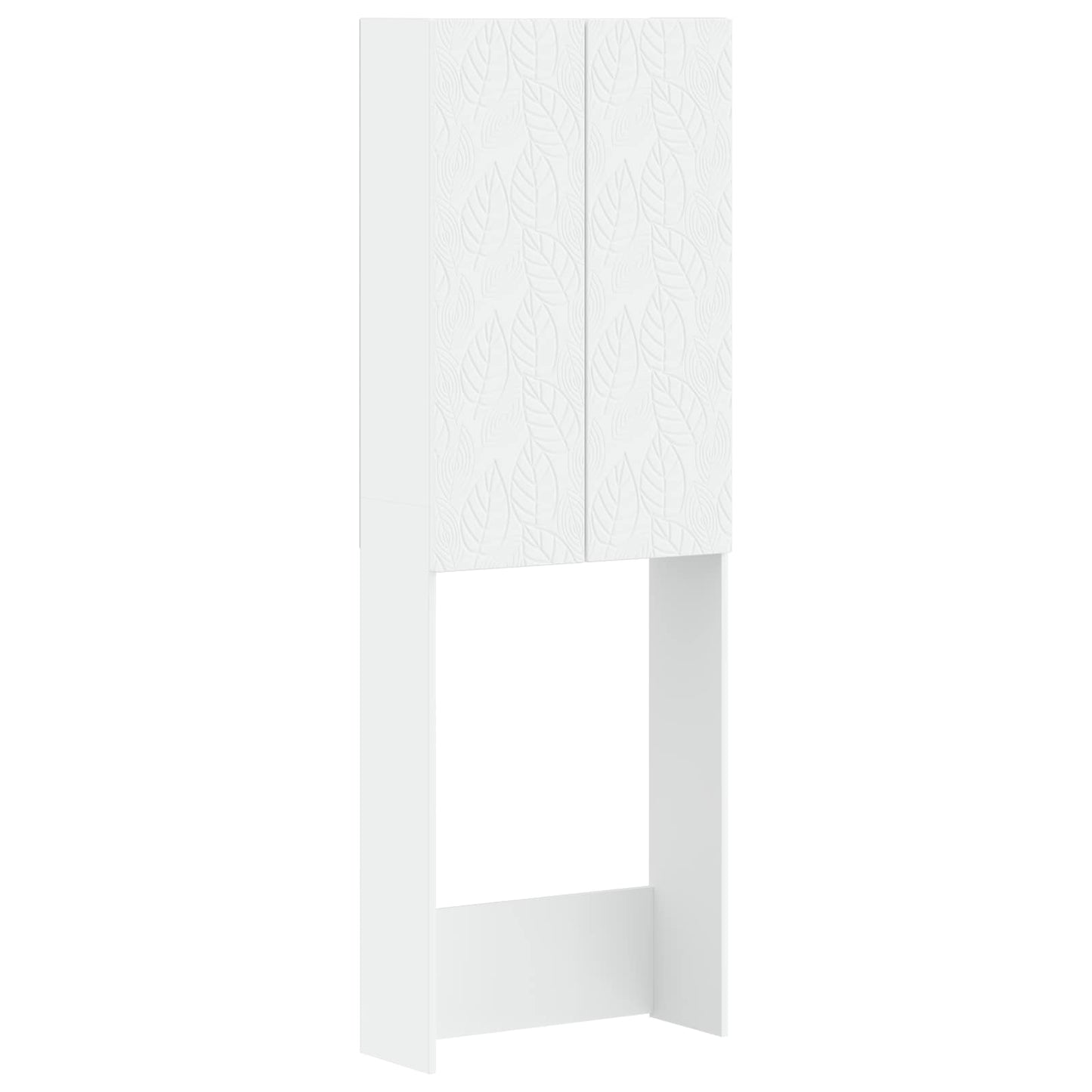 vidaXL Toilet Cabinet DELFT White 66 x 25.5 x 190 cm Engineered Wood