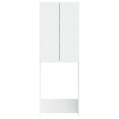 vidaXL Toilet Cabinet DELFT White 66 x 25.5 x 190 cm Engineered Wood
