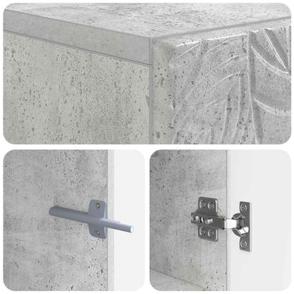vidaXL Toilet Cabinet DELFT Concrete Grey 66 x 25.5 x 190 cm