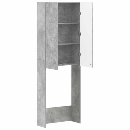vidaXL Toilet Cabinet DELFT Concrete Grey 66 x 25.5 x 190 cm