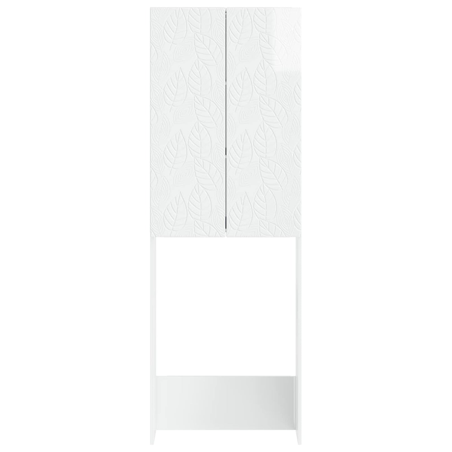 vidaXL Toilet Cabinet DELFT High Gloss White 66 x 25.5 x 190 cm