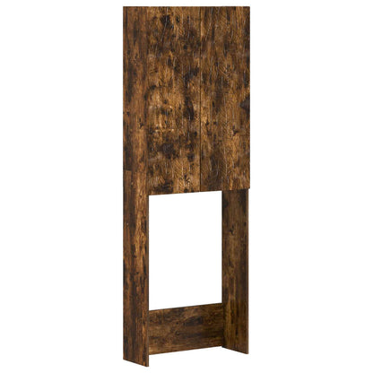 vidaXL Toilet Cabinet DELFT Smoked Oak 66 x 25.5 x 190 cm