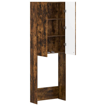 vidaXL Toilet Cabinet DELFT Smoked Oak 66 x 25.5 x 190 cm