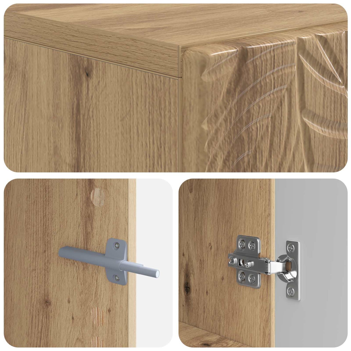 vidaXL Toilet Cabinet DELFT Artisan Oak 66 x 25.5 x 190 cm