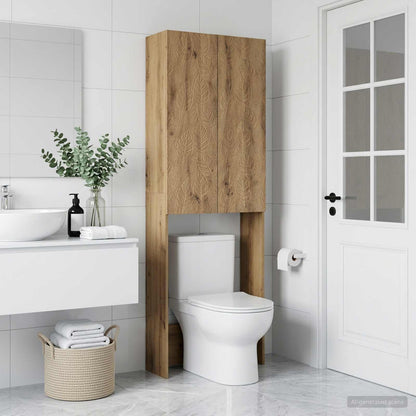 vidaXL Toilet Cabinet DELFT Artisan Oak 66 x 25.5 x 190 cm