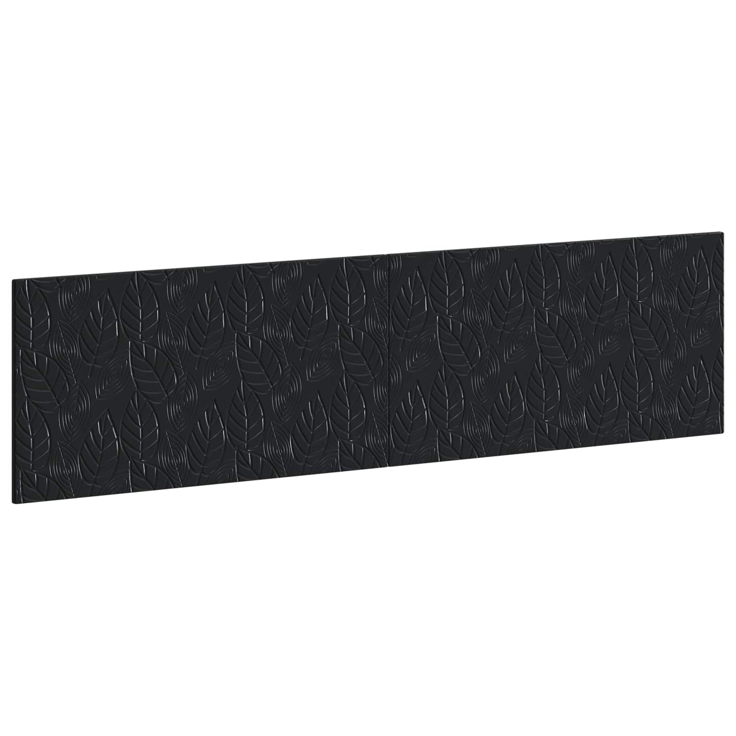 vidaXL Wall-Mounted Headboard DELFT Black Engineered Wood