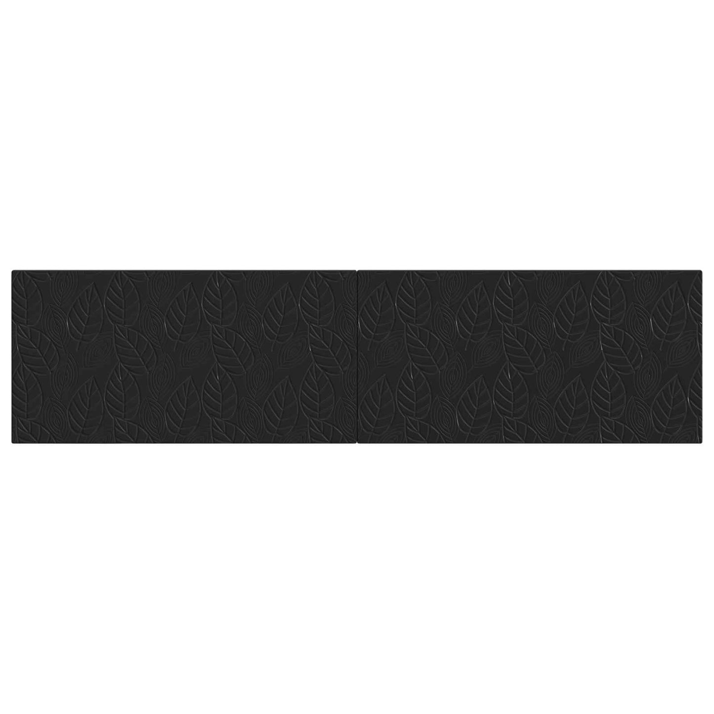vidaXL Wall-Mounted Headboard DELFT Black Engineered Wood