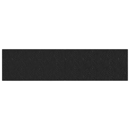 vidaXL Wall-Mounted Headboard DELFT Black Engineered Wood