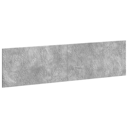 vidaXL Wall-Mounted Headboard DELFT Concrete Grey Engineered Wood
