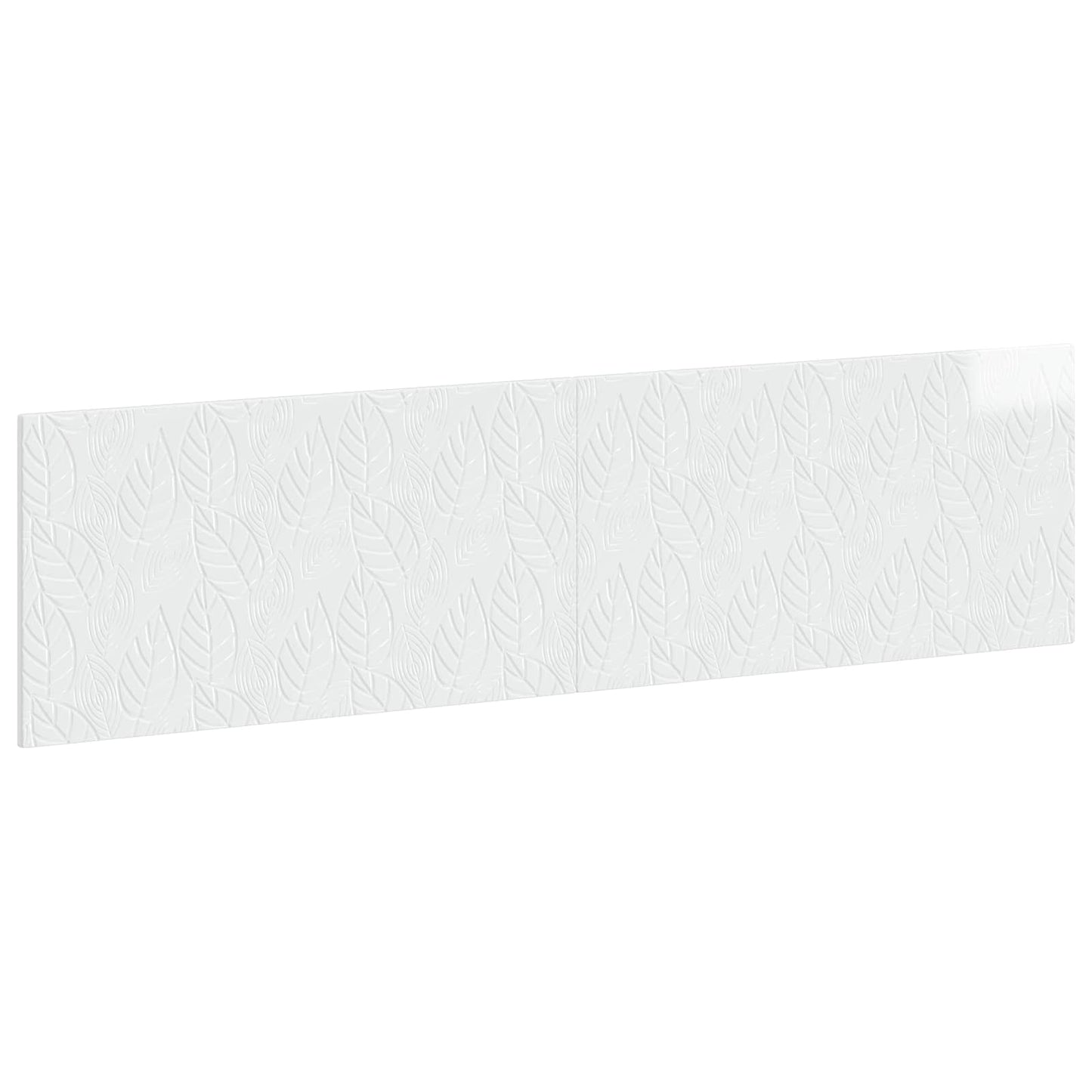 vidaXL Wall-Mounted Headboard DELFT High Gloss White Engineered Wood