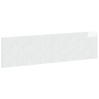 vidaXL Wall-Mounted Headboard DELFT High Gloss White Engineered Wood