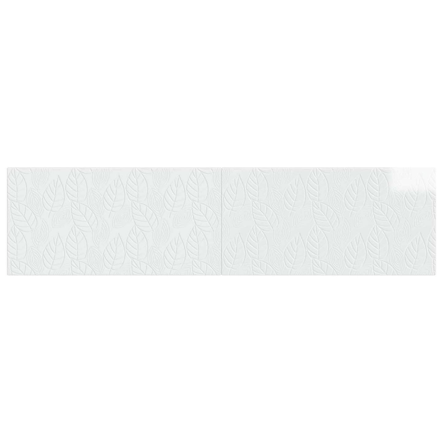 vidaXL Wall-Mounted Headboard DELFT High Gloss White Engineered Wood