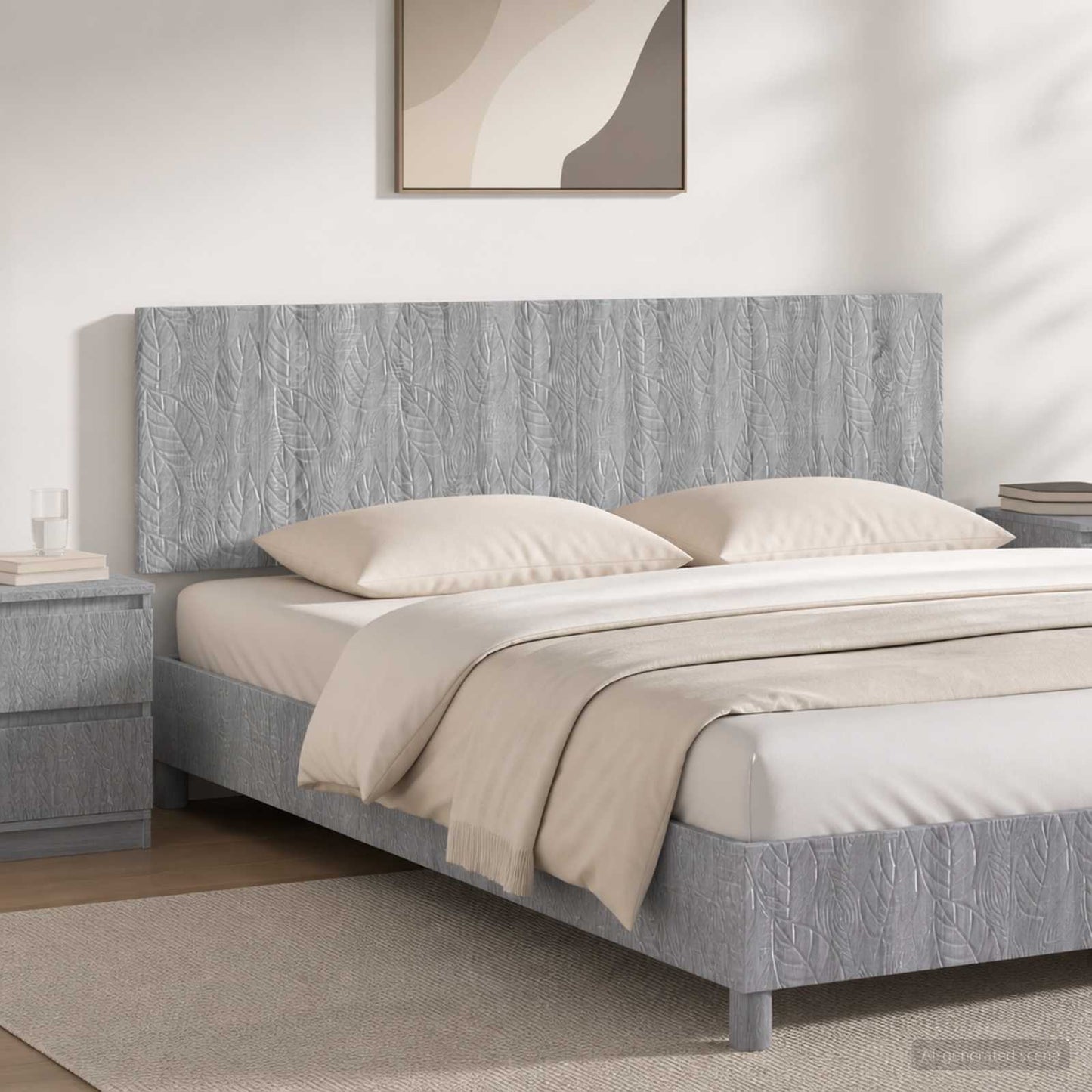 vidaXL Wall-Mounted Headboard DELFT Grey Sonoma Engineered Wood