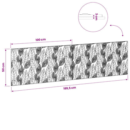 vidaXL Wall-Mounted Headboard DELFT Grey Sonoma Engineered Wood
