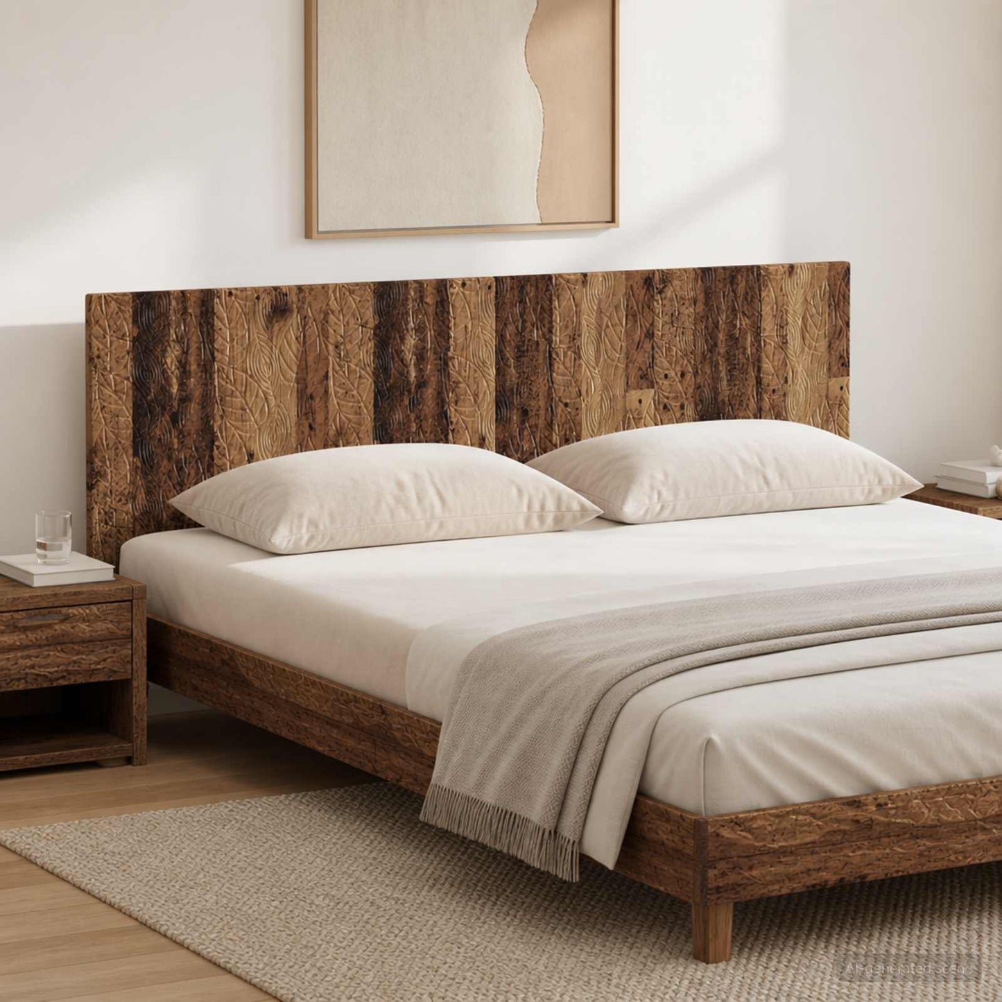 vidaXL Wall-Mounted Headboard DELFT Old Wood Engineered Wood