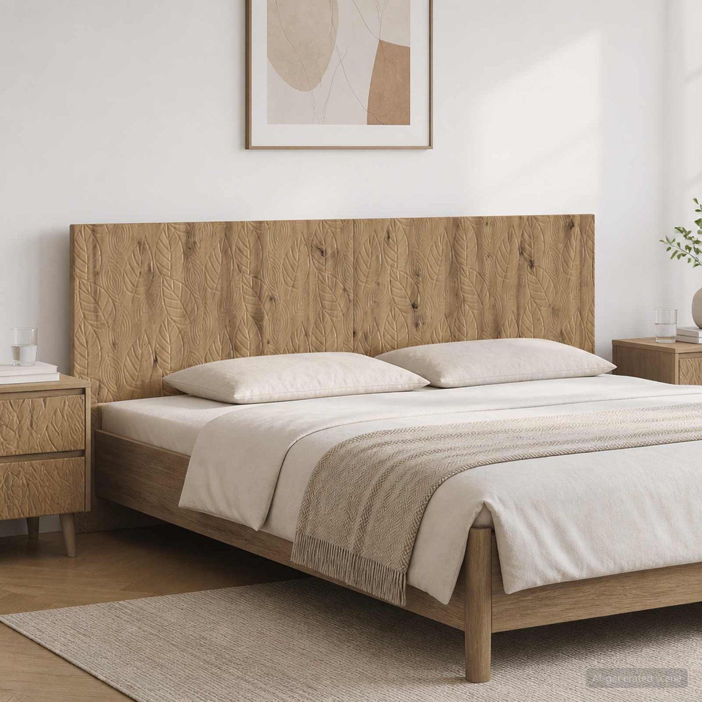 vidaXL Wall-Mounted Headboard DELFT Artisan Oak Engineered Wood