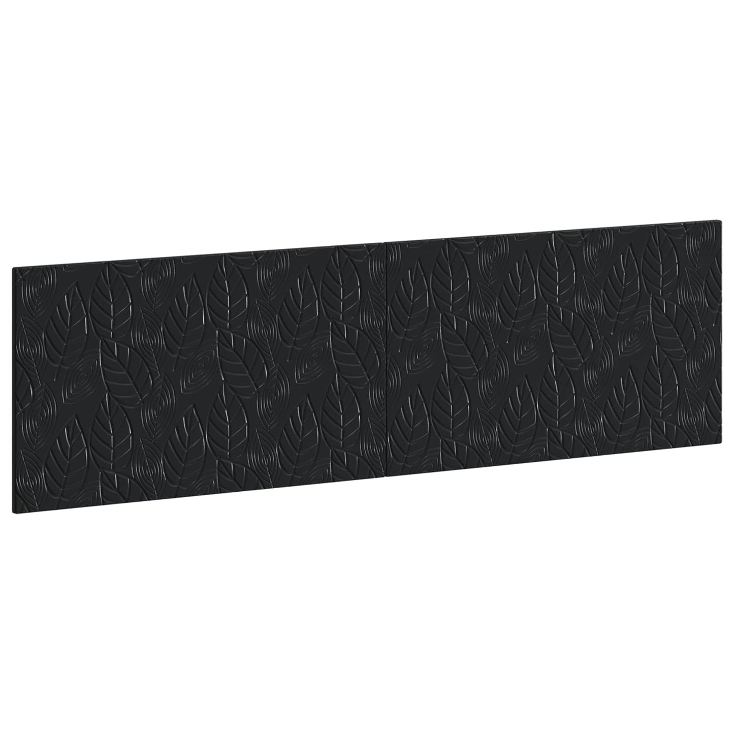 vidaXL Wall-Mounted Headboard DELFT Black Engineered Wood