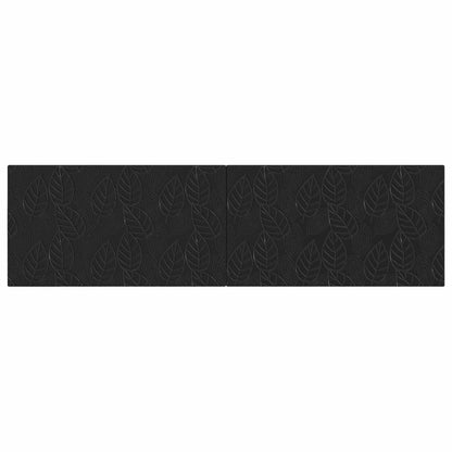 vidaXL Wall-Mounted Headboard DELFT Black Engineered Wood