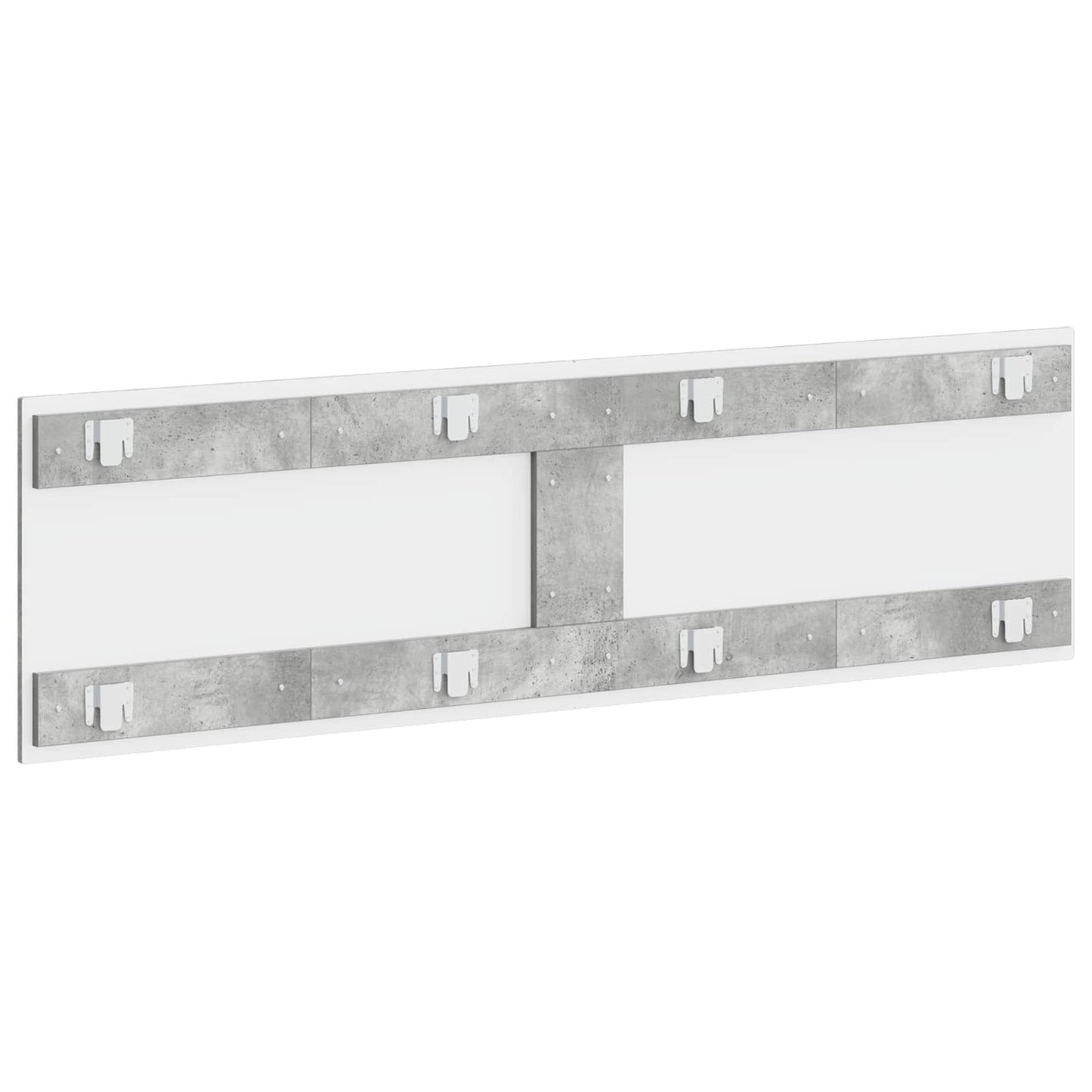 vidaXL Wall-Mounted Headboard DELFT Concrete Grey Engineered Wood