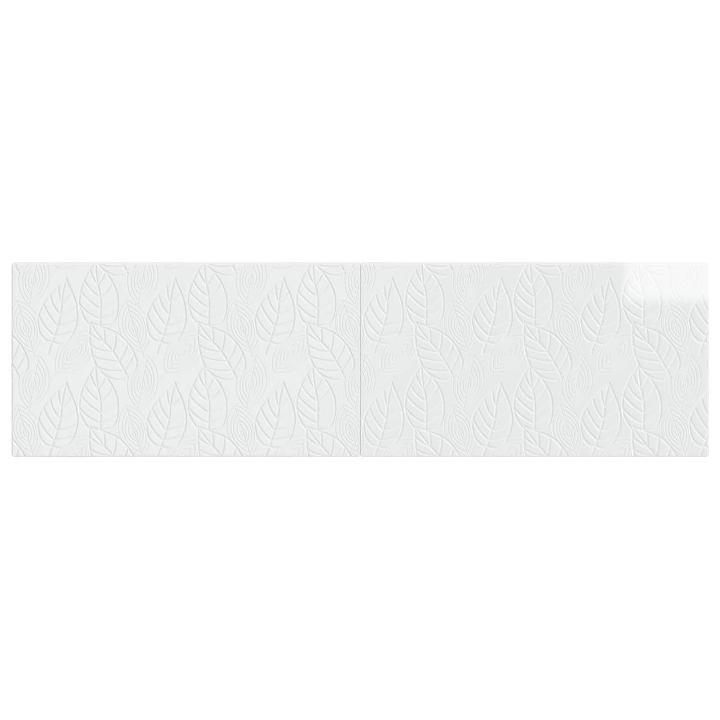 vidaXL Wall-Mounted Headboard DELFT High Gloss White Engineered Wood