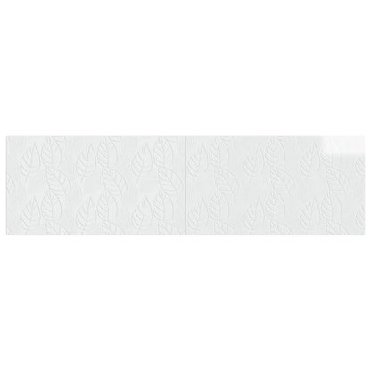 vidaXL Wall-Mounted Headboard DELFT High Gloss White Engineered Wood