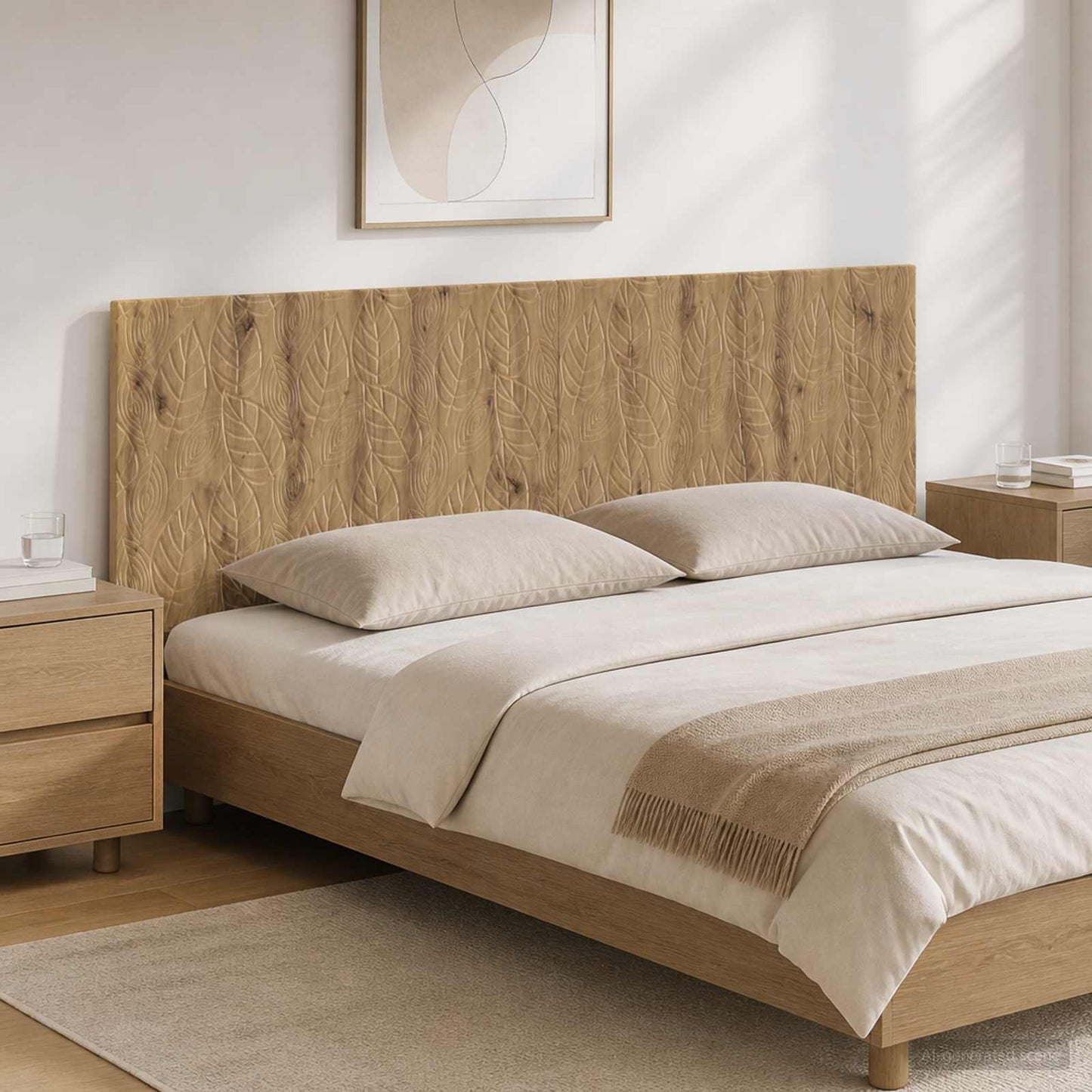 vidaXL Wall-Mounted Headboard DELFT Artisan Oak Engineered Wood