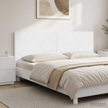 vidaXL Wall-Mounted Headboard DELFT White Engineered Wood