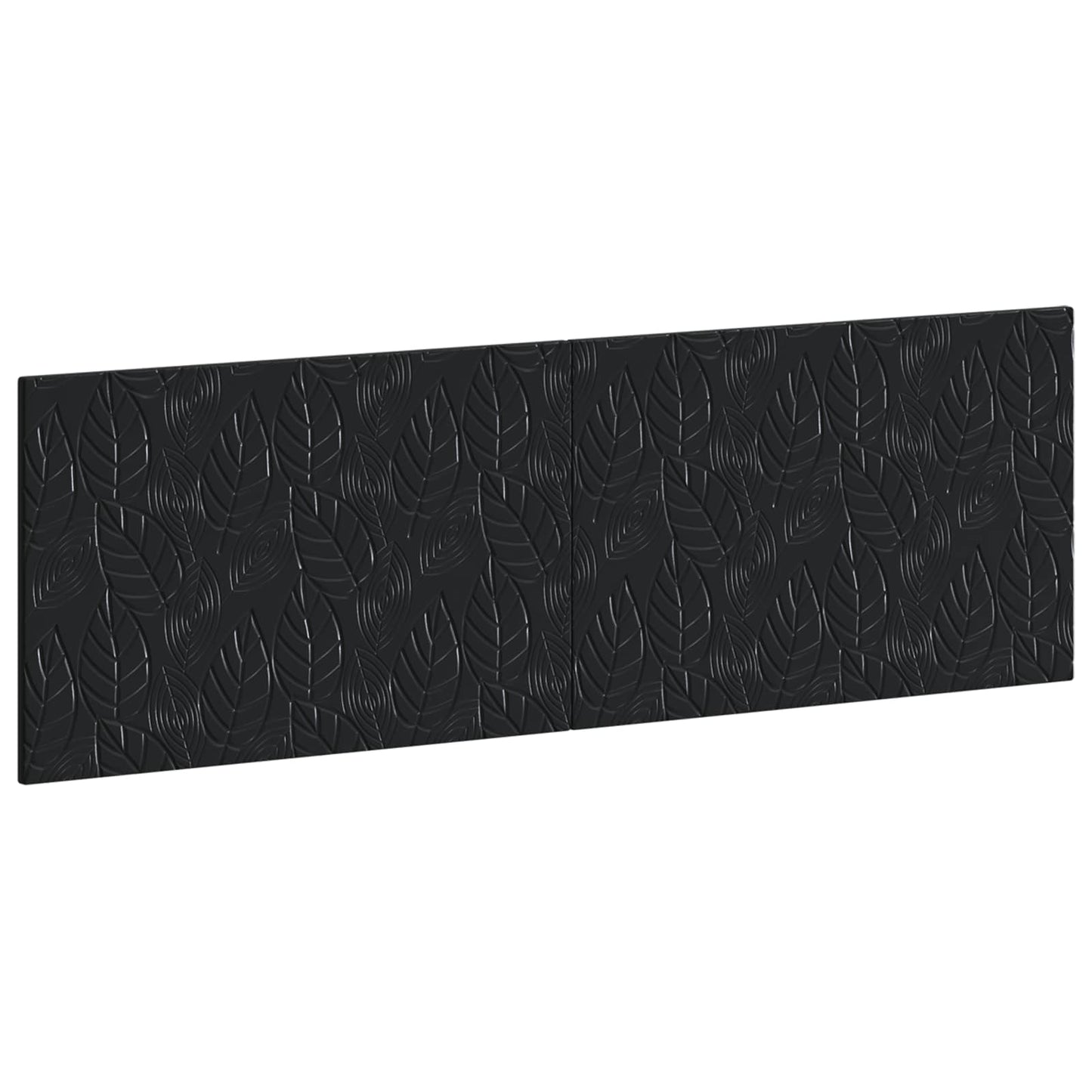 vidaXL Wall-Mounted Headboard DELFT Black Engineered Wood