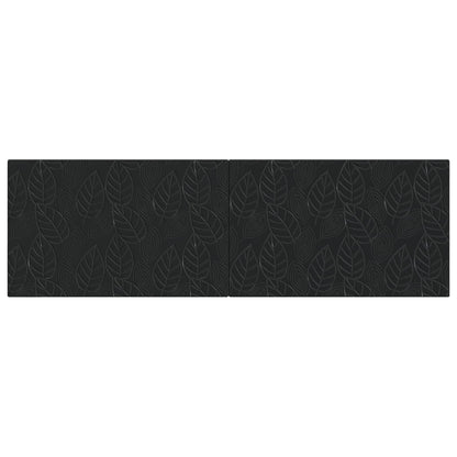 vidaXL Wall-Mounted Headboard DELFT Black Engineered Wood
