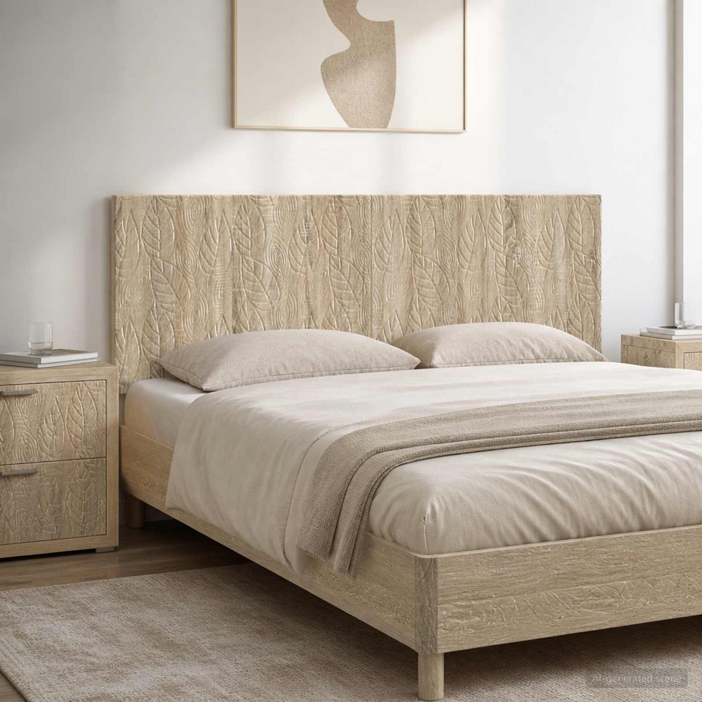 vidaXL Wall-Mounted Headboard DELFT Sonoma Oak Engineered Wood