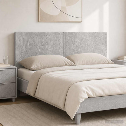 vidaXL Wall-Mounted Headboard DELFT Concrete Grey Engineered Wood
