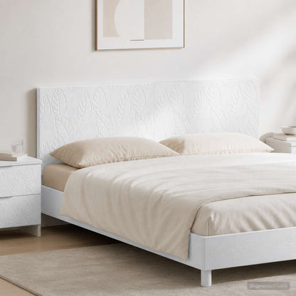 vidaXL Wall-Mounted Headboard DELFT High Gloss White Engineered Wood
