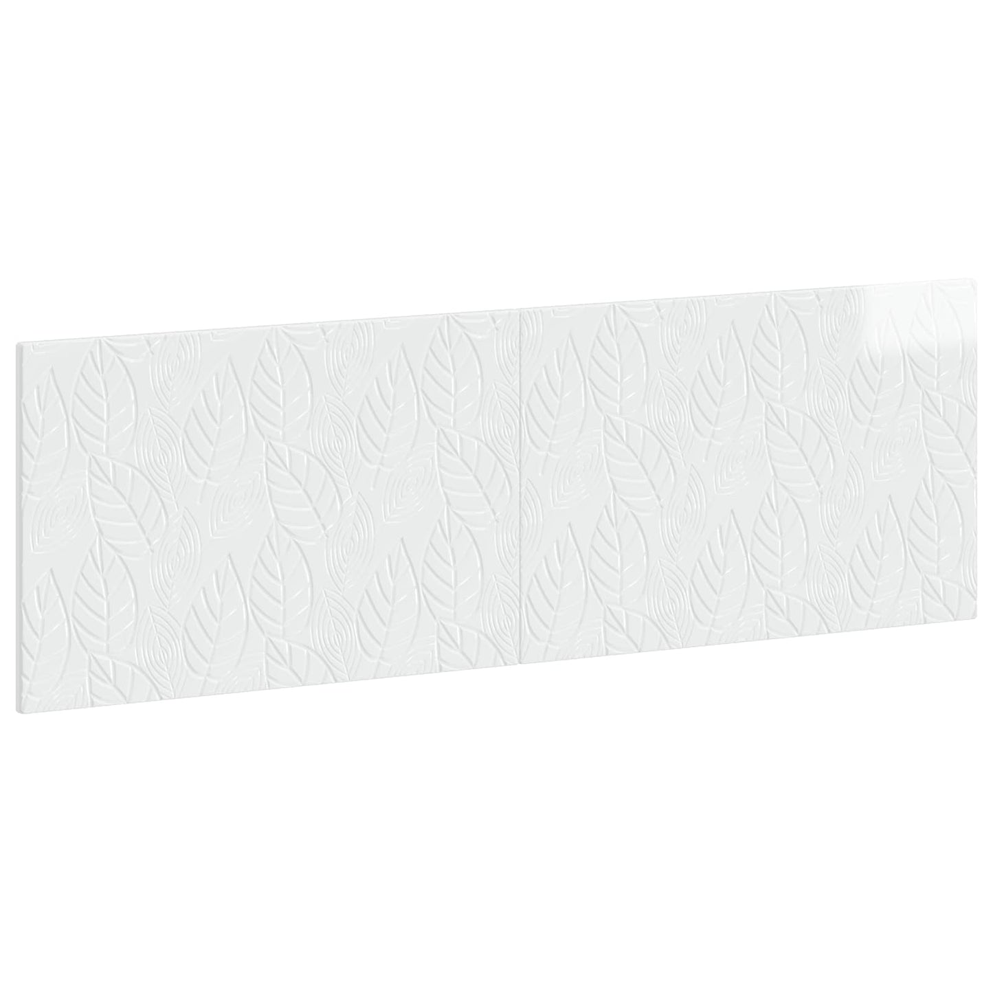 vidaXL Wall-Mounted Headboard DELFT High Gloss White Engineered Wood