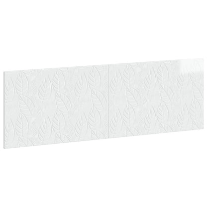 vidaXL Wall-Mounted Headboard DELFT High Gloss White Engineered Wood