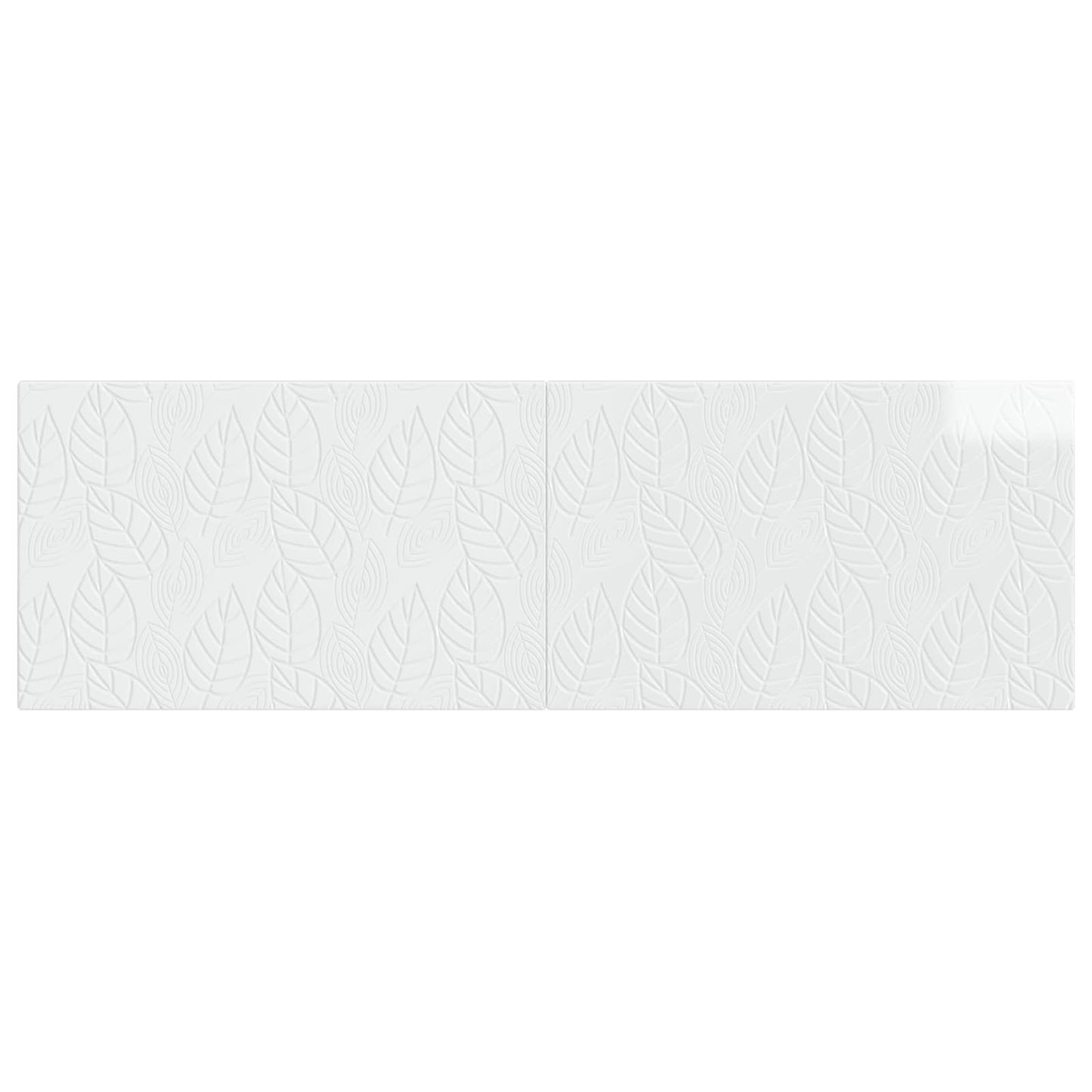 vidaXL Wall-Mounted Headboard DELFT High Gloss White Engineered Wood