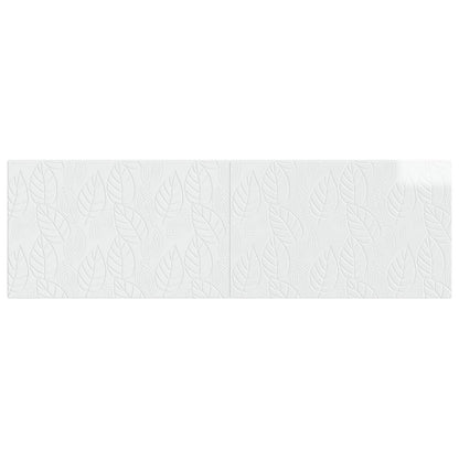 vidaXL Wall-Mounted Headboard DELFT High Gloss White Engineered Wood