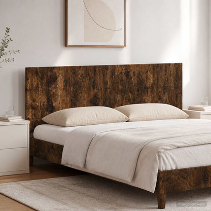 vidaXL Wall-Mounted Headboard DELFT Smoked Oak Engineered Wood