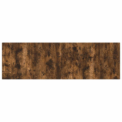 vidaXL Wall-Mounted Headboard DELFT Smoked Oak Engineered Wood