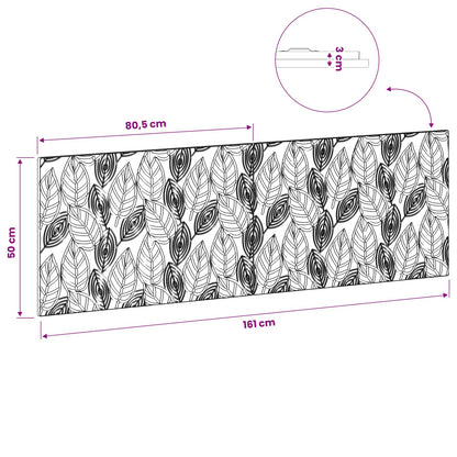 vidaXL Wall-Mounted Headboard DELFT Grey Sonoma Engineered Wood