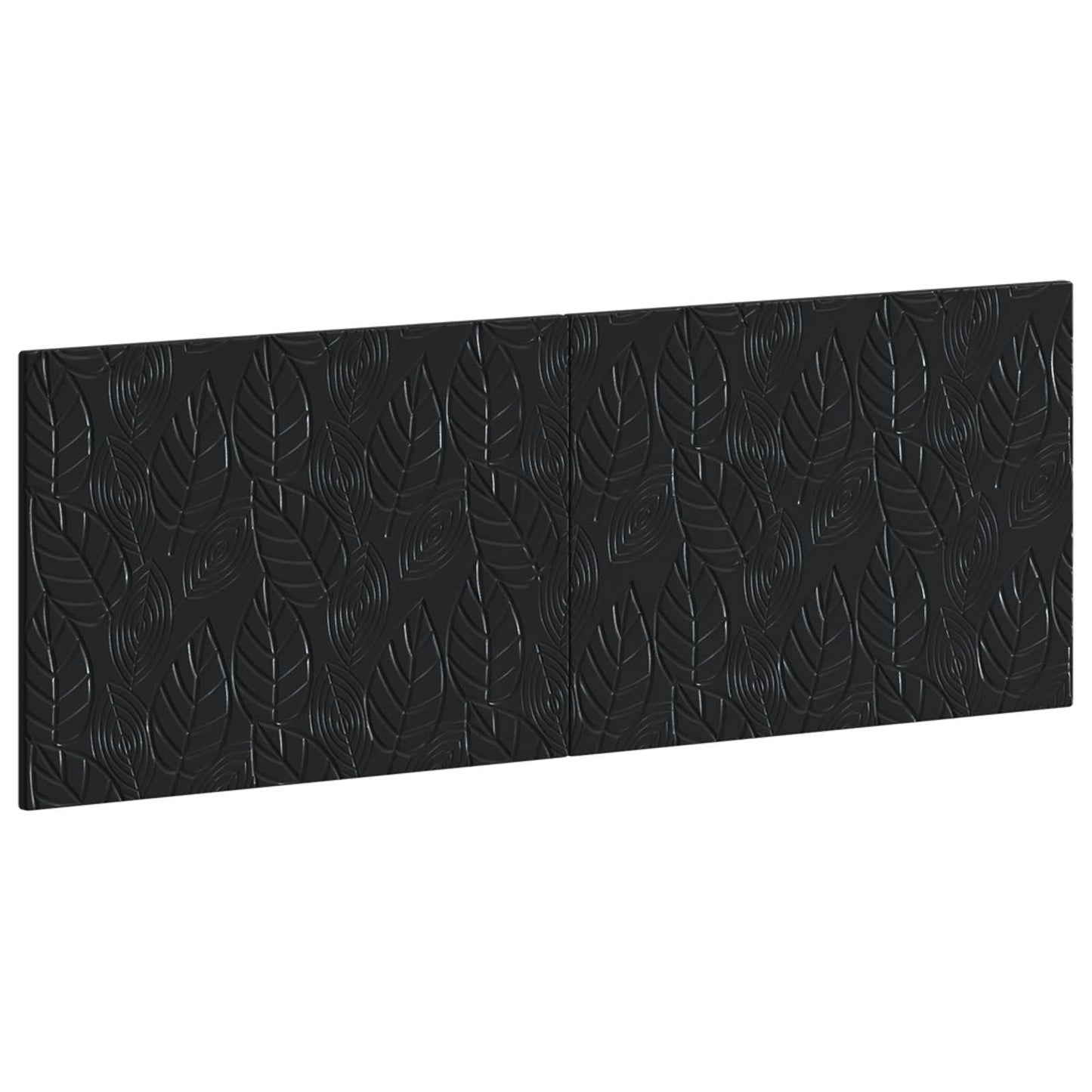 vidaXL Wall-Mounted Headboard DELFT Black Engineered Wood