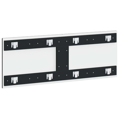 vidaXL Wall-Mounted Headboard DELFT Black Engineered Wood