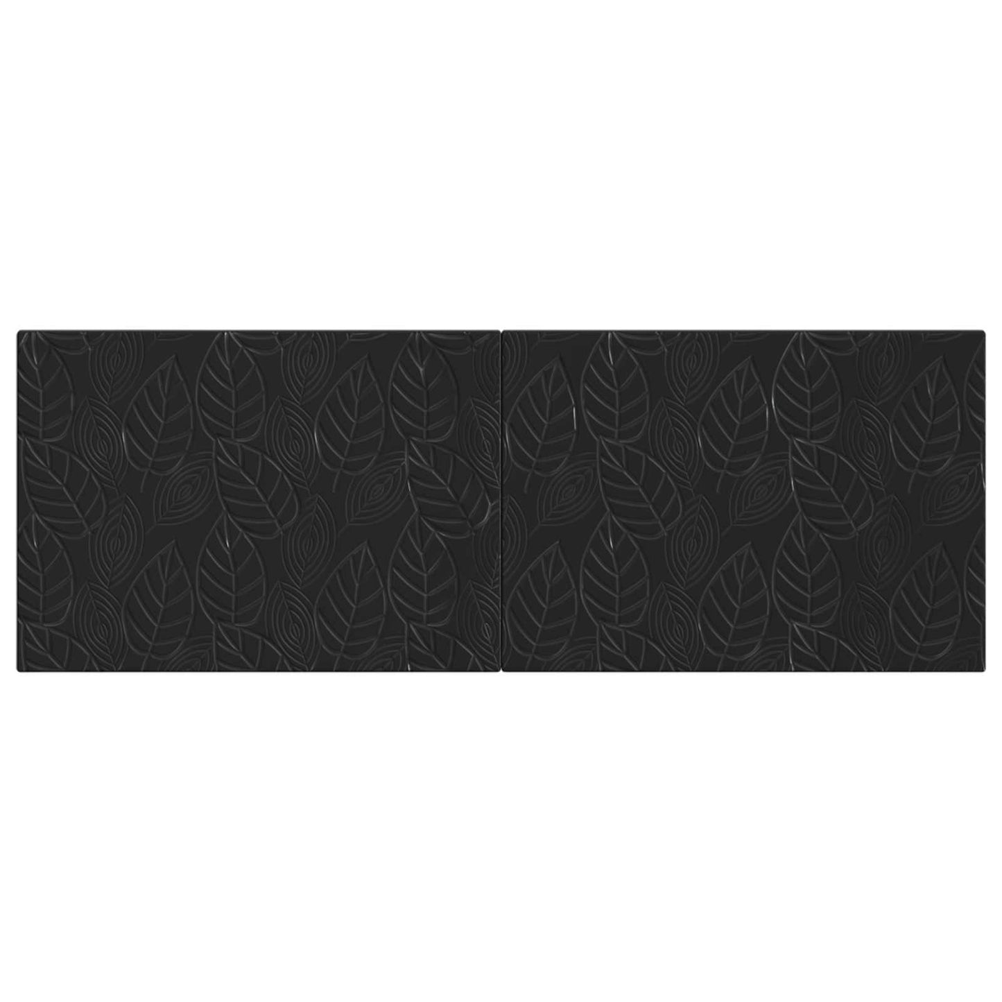 vidaXL Wall-Mounted Headboard DELFT Black Engineered Wood