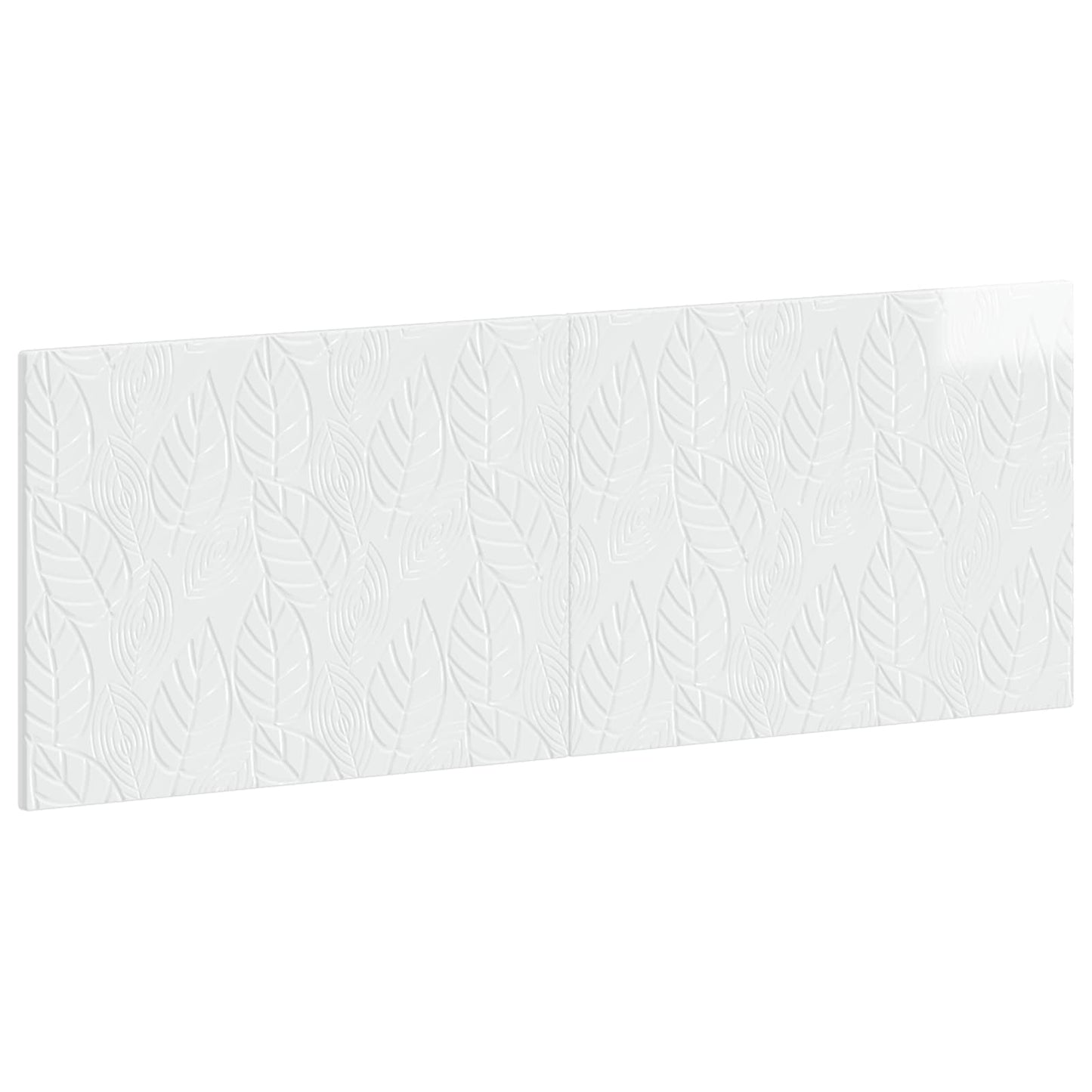 vidaXL Wall-Mounted Headboard DELFT High Gloss White Engineered Wood