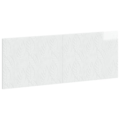 vidaXL Wall-Mounted Headboard DELFT High Gloss White Engineered Wood