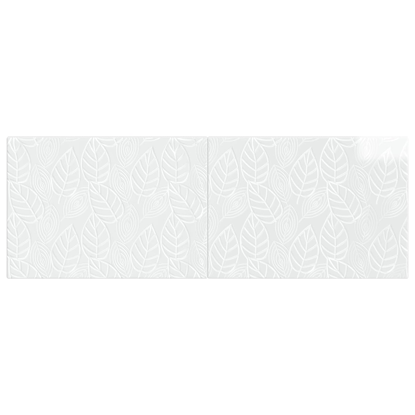vidaXL Wall-Mounted Headboard DELFT High Gloss White Engineered Wood