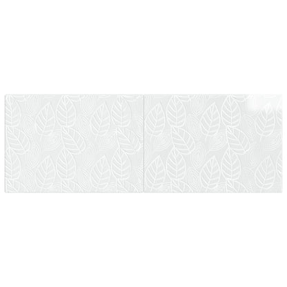 vidaXL Wall-Mounted Headboard DELFT High Gloss White Engineered Wood